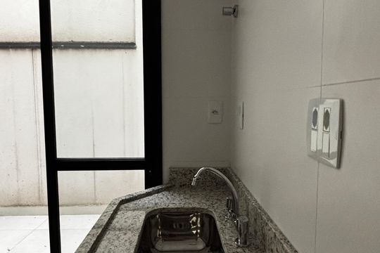 Sala - Cozinha de apartamento à venda com 2 quartos, 65m² em Campestre, Santo André