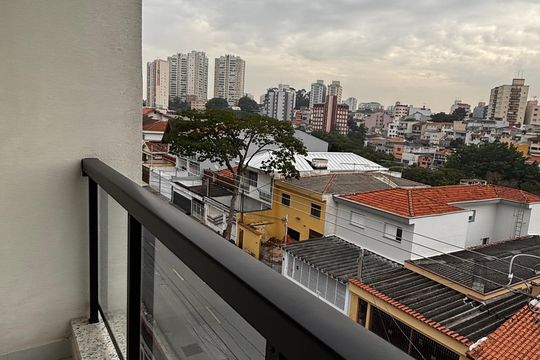 Varanda da Suíte  de apartamento à venda com 2 quartos, 101m² em Campestre, Santo André