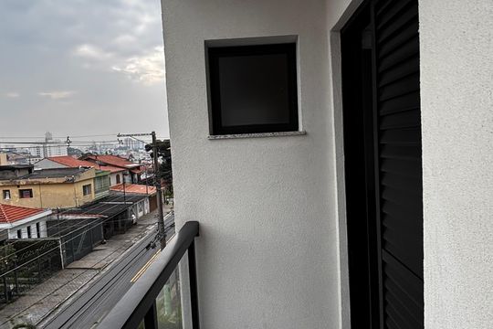 Varanda da Suíte de apartamento à venda com 2 quartos, 50m² em Campestre, Santo André