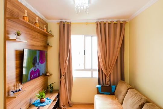 Sala de apartamento à venda com 2 quartos, 45m² em Ponte Grande, Guarulhos