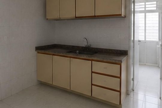 Cozinha de kitnet/studio para alugar com 1 quarto, 32m² em Cruzeiro, Ribeirão das Neves