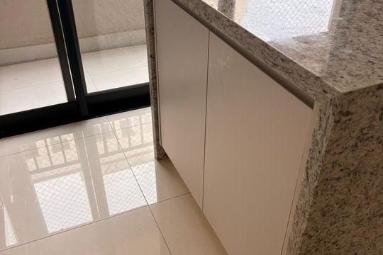 Cozinha de apartamento à venda com 3 quartos, 70m² em Rodoviário, Goiânia