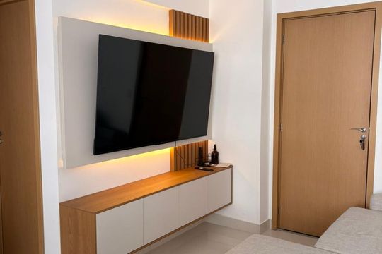 Sala de apartamento à venda com 3 quartos, 70m² em Rodoviário, Goiânia