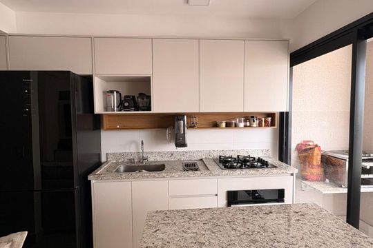 Cozinha de apartamento à venda com 3 quartos, 70m² em Rodoviário, Goiânia