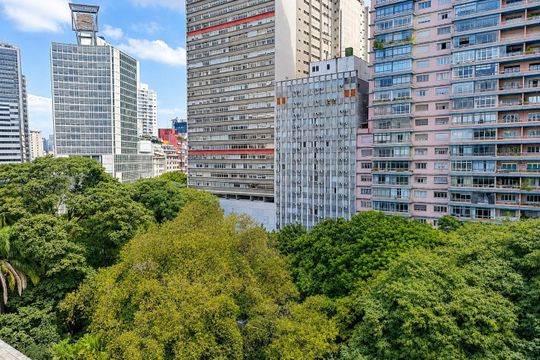 Vista do Dormitório de kitnet/studio à venda com 1 quarto, 32m² em República, São Paulo