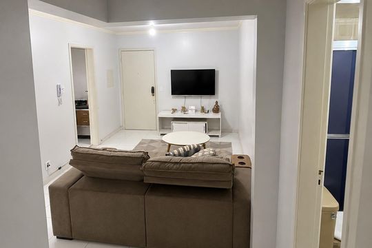 Sala de apartamento para alugar com 1 quarto, 79m² em Ideal, Novo Hamburgo