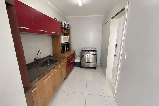Cozinha de apartamento para alugar com 1 quarto, 79m² em Ideal, Novo Hamburgo