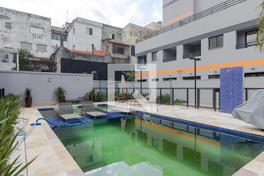 Área Comum - Piscina de apartamento para alugar com 2 quartos, 37m² em Jardim Aeroporto, São Paulo