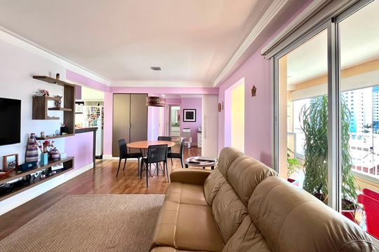 Sala de apartamento à venda com 2 quartos, 98m² em Parque das Flores, Campinas