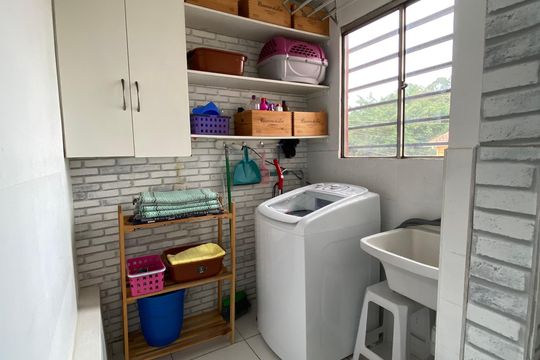 Área de serviço de apartamento à venda com 2 quartos, 56m² em Parque Ipe, São Paulo