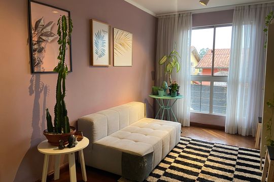 Sala de apartamento à venda com 2 quartos, 56m² em Parque Ipe, São Paulo