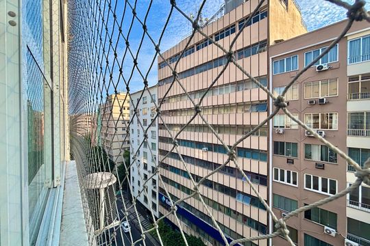 Sala - vista de apartamento à venda com 3 quartos, 150m² em Copacabana, Rio de Janeiro