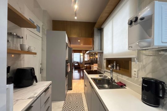 Cozinha de apartamento à venda com 3 quartos, 150m² em Copacabana, Rio de Janeiro