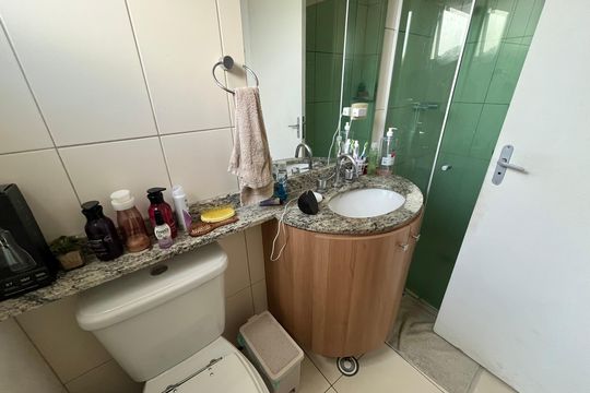 Banheiro da Suíte de apartamento à venda com 3 quartos, 145m² em Parque Mandaqui, São Paulo