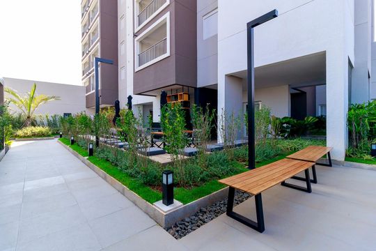 Área comum de apartamento à venda com 2 quartos, 71m² em Jardim Caravelas, São Paulo