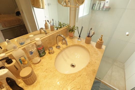 Banheiro da Suíte de apartamento para alugar com 1 quarto, 40m² em Paraíso, São Paulo