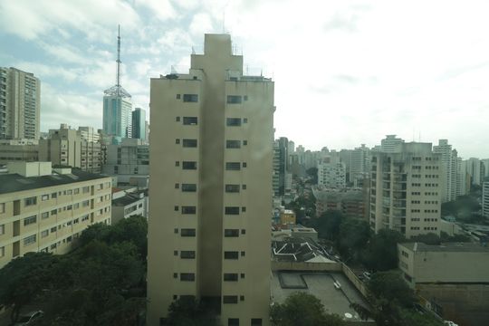 Vista da Sala de apartamento para alugar com 1 quarto, 40m² em Paraíso, São Paulo