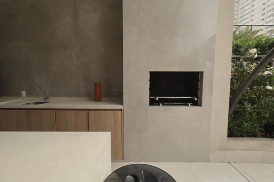 Área comum - Churrasqueira de apartamento à venda com 3 quartos, 144m² em Jardim Aurelia, São Paulo