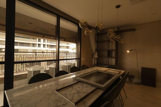 Área comum - Coworking de apartamento à venda com 3 quartos, 144m² em Jardim Aurelia, São Paulo
