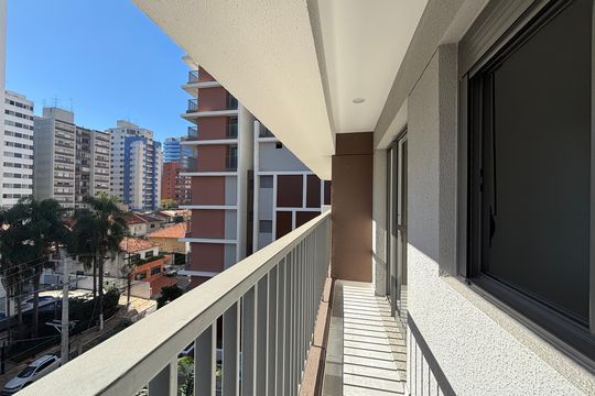 Varanda de apartamento à venda com 1 quarto, 28m² em Vila Olímpia, São Paulo
