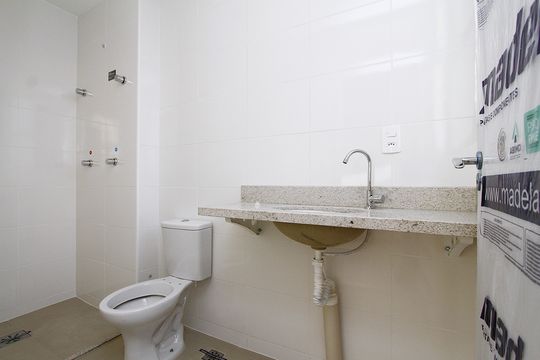 Banheiro da Suíte de apartamento à venda com 2 quartos, 59m² em Estoril, Belo Horizonte