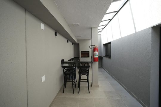 Área comum - Churrasqueira de apartamento à venda com 3 quartos, 64m² em Vila Assunção, Santo André