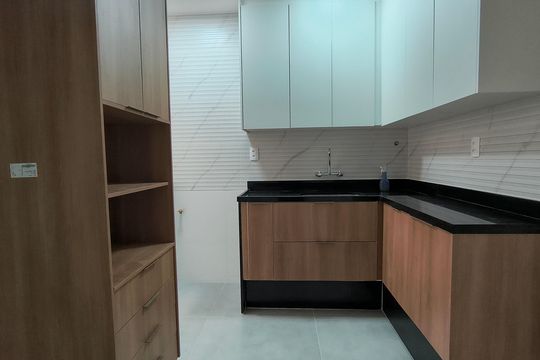Cozinha e Área de Serviço  de apartamento à venda com 2 quartos, 88m² em Recreio dos Bandeirantes, Rio de Janeiro