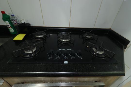 Cozinha - Cooktop de apartamento para alugar com 3 quartos, 87m² em Parque das Nações, Santo André