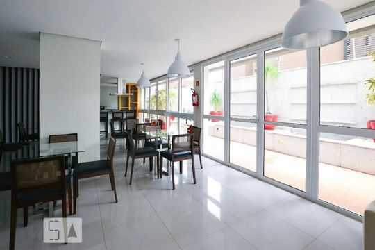 Área comum de apartamento à venda com 1 quarto, 56m² em Vila Olímpia, São Paulo