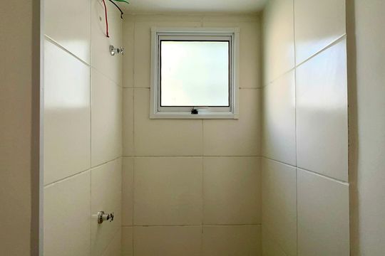 Banheiro da Suíte de kitnet/studio à venda com 1 quarto, 25m² em Jardim Paulista, São Paulo