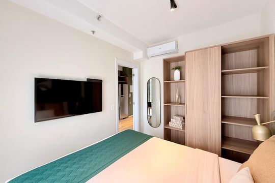 Quarto de apartamento à venda com 1 quarto, 32m² em Campo Belo, São Paulo