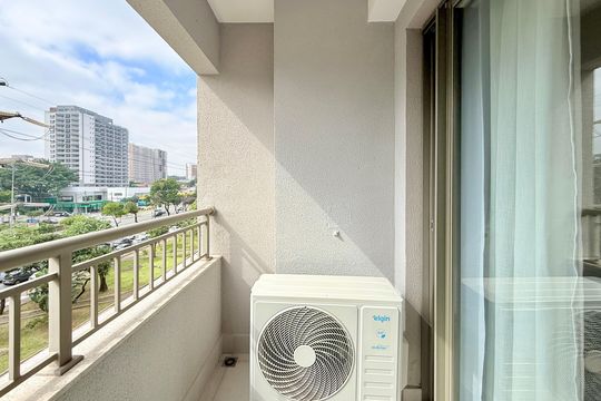 Sacada de apartamento à venda com 1 quarto, 32m² em Campo Belo, São Paulo