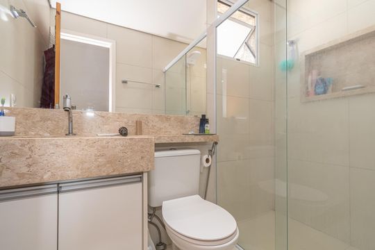 Banheiro da Suíte  de apartamento para alugar com 3 quartos, 68m² em Jardim Dulce (nova Veneza), Sumaré