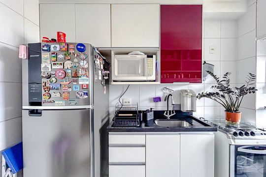 Cozinha - Armários de apartamento para alugar com 2 quartos, 54m² em Jardim America da Penha, São Paulo