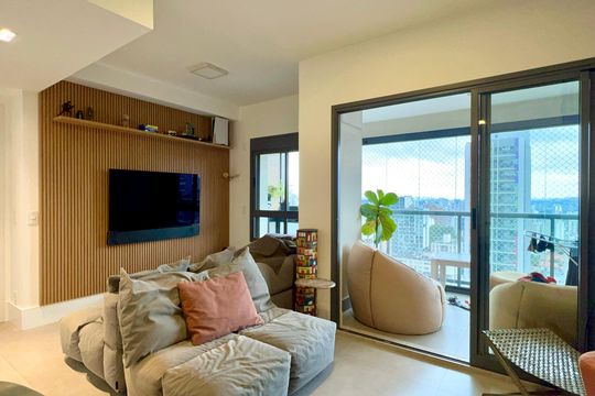 Sala de apartamento à venda com 2 quartos, 71m² em Pinheiros, São Paulo