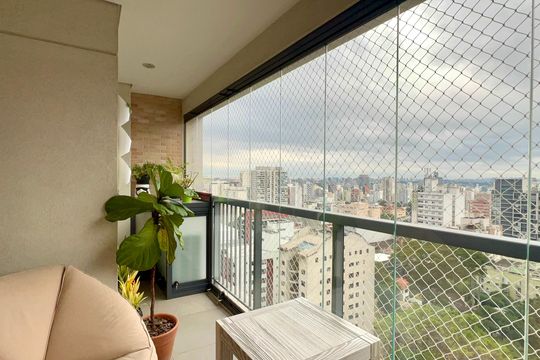 Varanda da Sala de apartamento à venda com 2 quartos, 71m² em Pinheiros, São Paulo