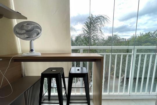 Varanda de apartamento para alugar com 1 quarto, 28m² em Ferreira, São Paulo