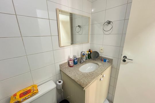 Banheiro Social de apartamento à venda com 2 quartos, 65m² em Cachambi, Rio de Janeiro