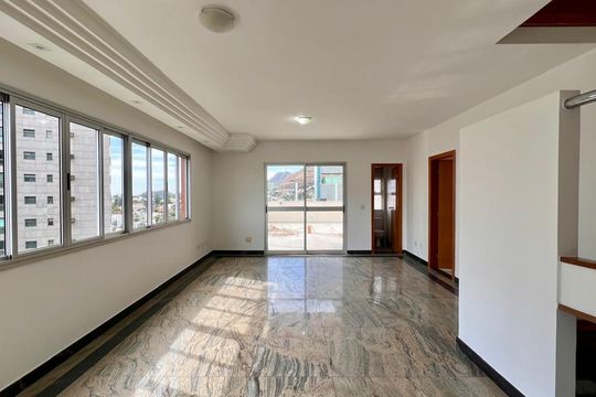 Sala de apartamento à venda com 4 quartos, 210m² em Belvedere, Belo Horizonte