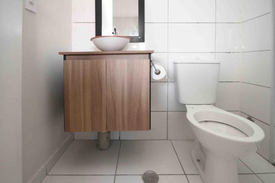 Banheiro de apartamento à venda com 1 quarto, 35m² em Vila Graciosa, São Paulo