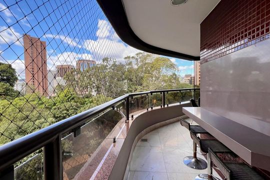 Varanda da Sala de apartamento à venda com 4 quartos, 359m² em Santo Agostinho, Belo Horizonte