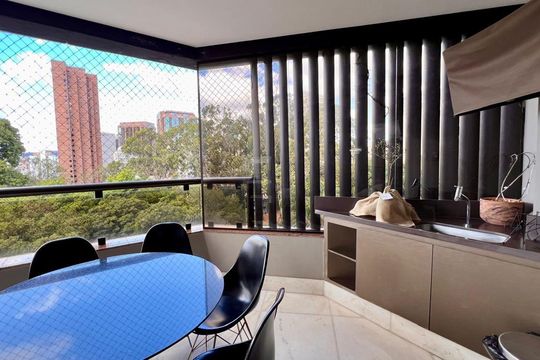 Varanda da Sala de apartamento à venda com 4 quartos, 359m² em Santo Agostinho, Belo Horizonte