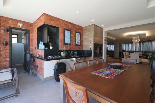 Área gourmet de apartamento para alugar com 5 quartos, 340m² em Jardim Botânico, Ribeirão Preto