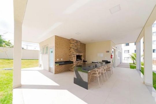 Área comum - Churrasqueira de apartamento para alugar com 2 quartos, 58m² em Uberaba, Curitiba
