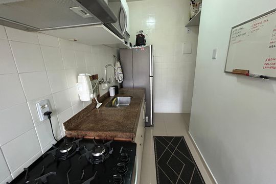 Cozinha de apartamento à venda com 1 quarto, 58m² em Engenho de Dentro, Rio de Janeiro