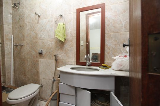 Banheiro da Suíte de apartamento à venda com 4 quartos, 123m² em Padre Eustáquio, Belo Horizonte