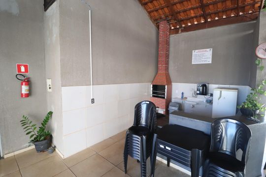 Área comum - Churrasqueira de apartamento para alugar com 2 quartos, 44m² em Mansour, Uberlândia
