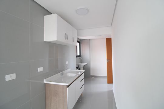 Cozinha de apartamento para alugar com 2 quartos, 39m² em Jardim Palmares (zona Sul), São Paulo