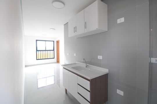 Cozinha de apartamento para alugar com 2 quartos, 39m² em Jardim Palmares (zona Sul), São Paulo