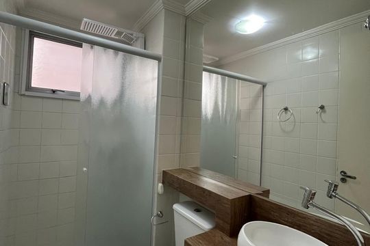 Banheiro de apartamento para alugar com 2 quartos, 48m² em Vila Satúrnia, Campinas